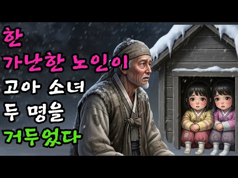 한 가난한 노인이 개집에서 고아 소녀 두 명을 만났습니다 | 야담·민담·전설·설화·옛날이야기·청춘야담