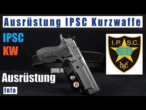 IPSC Ausrüstung Kurzwaffe deutsch Waffe Holster Gurt Magazinhalter Gehörschutz Brille usw.