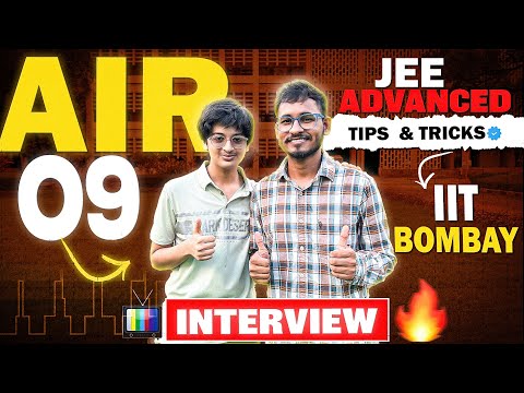 IIT JEE Tips from AIR 09 🔥 | JEE Advanced AIR09 Interview ft. Dhruvin Doshi