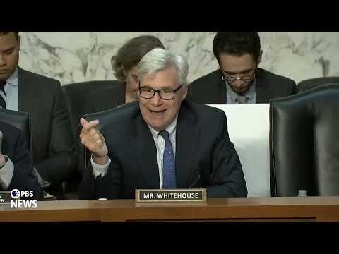 WATCH: Sen. Whitehouse questions FBI Director Patel in hearing on his leadership