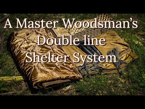 Master Woodsman’s Double line Shelter suspension system the Most Efficient to Date