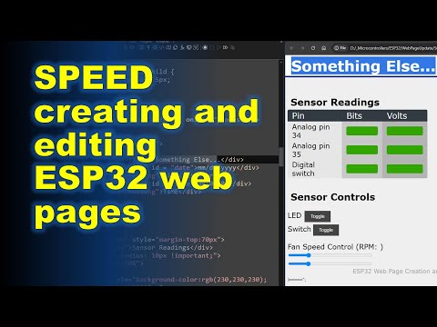 SPEED Creating and Editing ESP32 Web Pages