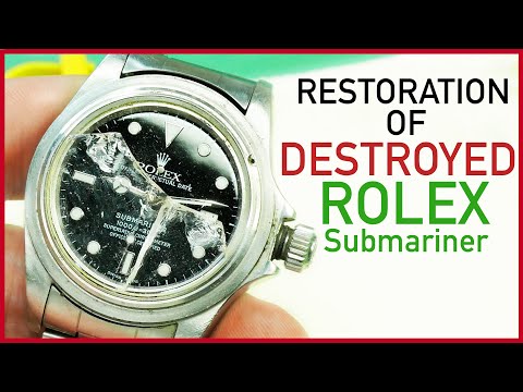 Restoration of destroyed 1982 Rolex Submariner Ref.16800 by Nicholas Hacko, Watchmaker