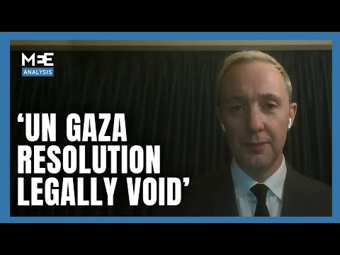 UN resolution imposes illegal trusteeship over Palestinians | Professor Ralph Wilde