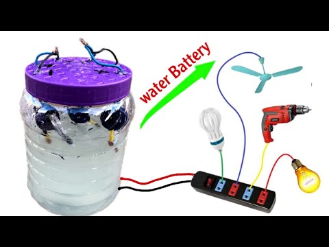 I Turn Water into a Free 220v Battery, Water battery
