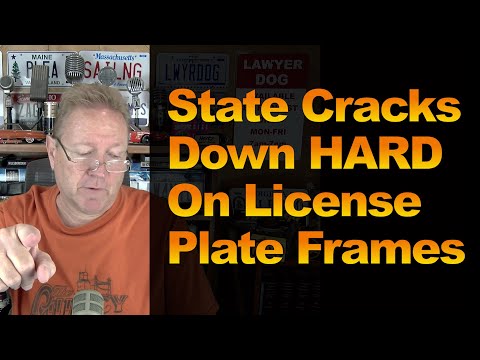 State Cracks Down HARD On License Plate Frames