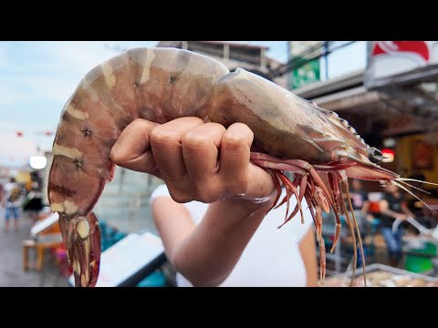 1 FOOT TIGER PRAWNS – Cooked 4 Different Ways in Thailand 🇹🇭