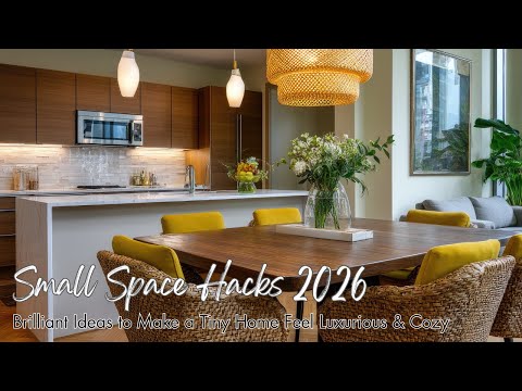 Small Space Hacks 2026 | Brilliant Ideas to Make a Tiny Home Feel Luxurious & Cozy