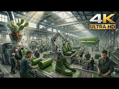 Turning Millions of Prickly Cacti into High-End Sofas & Sneakers ($10M Factory) 🏭