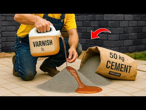 Mix CEMENT with VARNISH! The Million Dollar Secret!