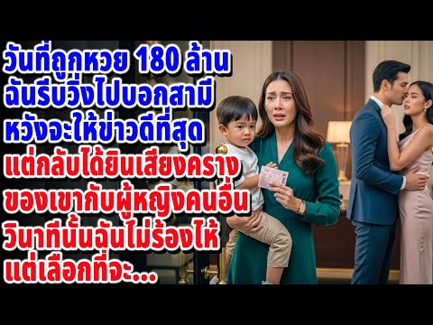 ถือลอตเตอรี่ 180 ล้านไปเซอร์ไพรส์สามี 💰 แต่ภาพที่เห็นคือเขากับชู้... ฉันเลยตัดสินใจ... 😱