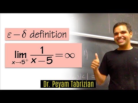 Epsilon delta limit (Example 3): Infinite limit at a point