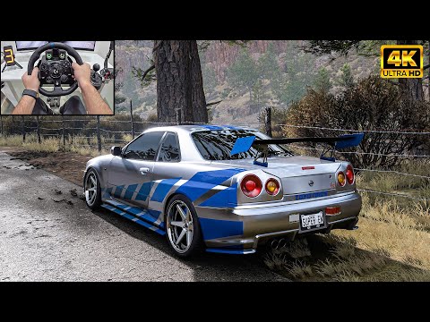 Paul Walker Nissan Skyline GTR R34 - Forza Horizon 5 | Logitech G923 Steering Wheel