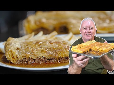 OLD SCHOOL Mince & Onion Slice Pie – Classic School Dinner Tray Bake