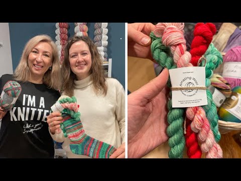 A guest in the studio! And we still haven't had time to knit. #knitting