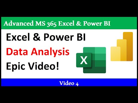 Excel & Power BI Data Analysis Complete Class in One Video - 4 Hours - Download Files - 365 MECS 04