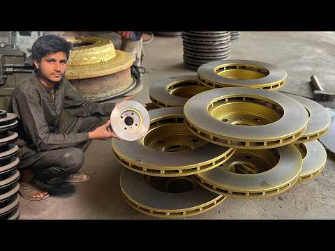 Inside FACTORY, The CAR Disc Brake Plate Manufacturing Process | Full  PRODUCTION