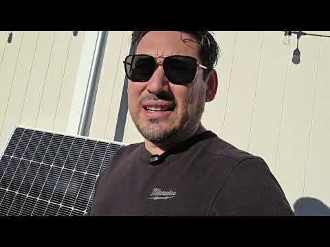 Solar Project Before Installation for Security Cameras