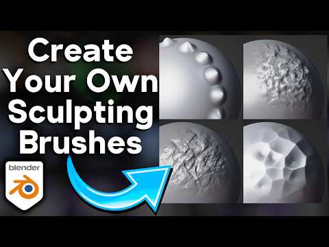 Create Your Own Sculpting Brushes in Blender 4.3 🖌️ (Tutorial)