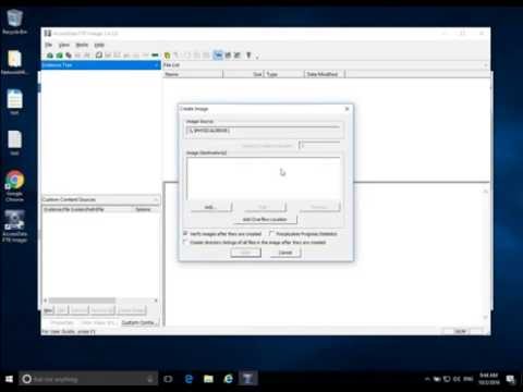 Forensic Acquisition in Windows - FTK Imager