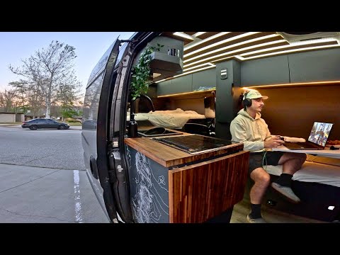 Vanlife Living In Parking lots | Video Games and Leftovers
