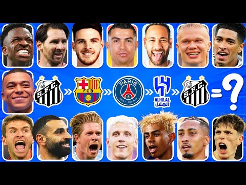 Guess The FOOTBALL PLAYER By Song & Club Transfer | Ronaldo, Messi, Neymar