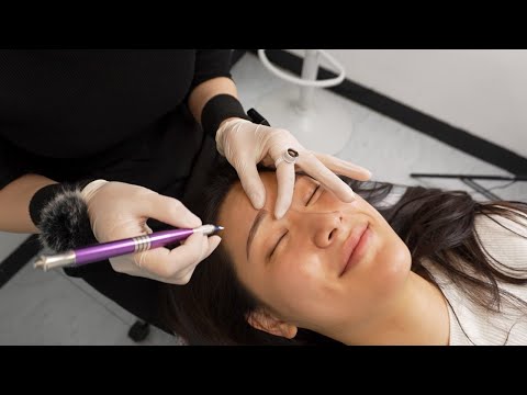 Korean Eyebrow Tattoo ASMR with Jaw-Dropping Visuals