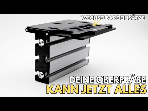 Die fräst wirklich alles! Dominos, Zinken, Bänder, Scharniere, Griffe... Oberfräsenvorrichtung XXL