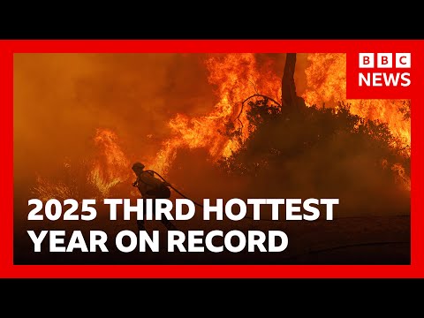 2025 third hottest year on record despite global temperature dip | BBC News