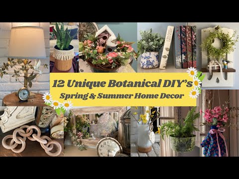 Botanical DIY Home Decor for Spring and Summer
