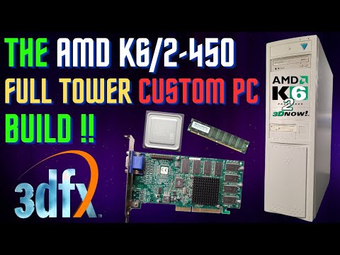 AMD K6/2-450 Full Tower Custom Build /w 3DFX Graphics!!