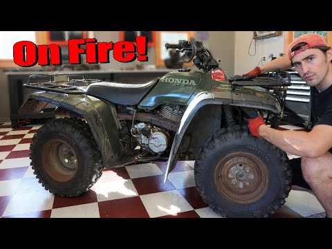 CDI Box Catches Fire On Honda Fourtrax ATV (What Went Wrong?)