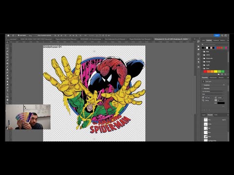 How to Separate in Photoshop For Screen Print - Vector to Photoshop (8 Color Design)