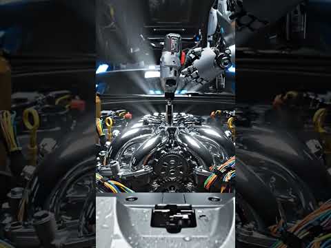 ASMR Car Restoration Hero Robot Mechanic Fixes Abandoned Lamborghini Huracán 2  #robotmechanic