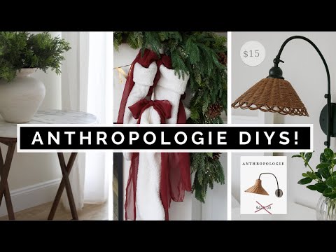 “DIY Anthropologie Home Decor Dupes 🎄✨ Luxe Holiday & HIGH END THRIFTED Finds for LESS”