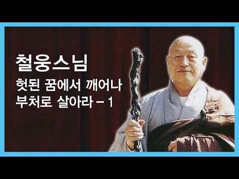 철웅스님 - 헛된 꿈에서 깨어나 부처로 살아라 - 1