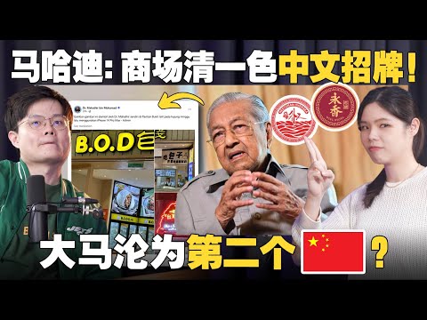 马哈迪逛商场逛到生气气！中文招牌，错了吗？ [#新闻随便看  20/11】