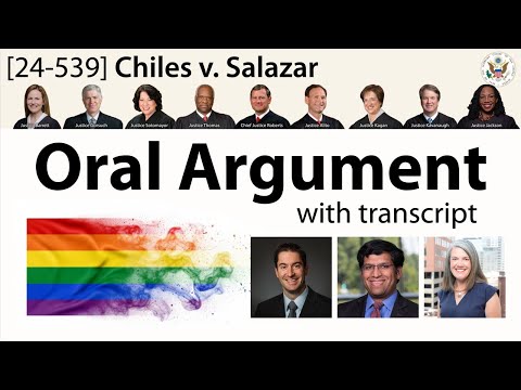 Oral Argument on conversion therapy: Chiles v. Salazar