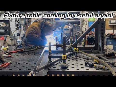 Fabricating pipe frame for a John Deere tractor