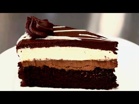 Luxurious Chocolate Black Tie Mousse Cake | Olive Garden Copycat