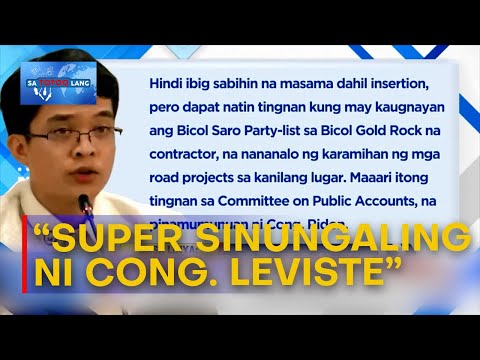 Ridon: Super sinungaling ni Cong. Leviste