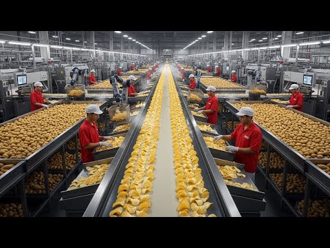 Inside a Modern Potato Chip Factory: From Whole Potatoes to Perfectly Crispy Snacks (Full Process)