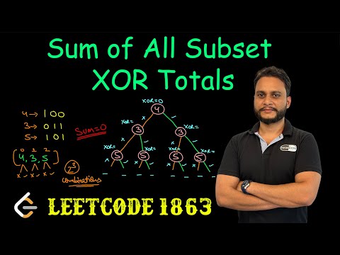 Sum of All Subset XOR Totals | Leetcode 1863