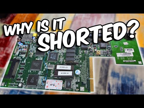 Can I fix this shorted Amiga 1200?