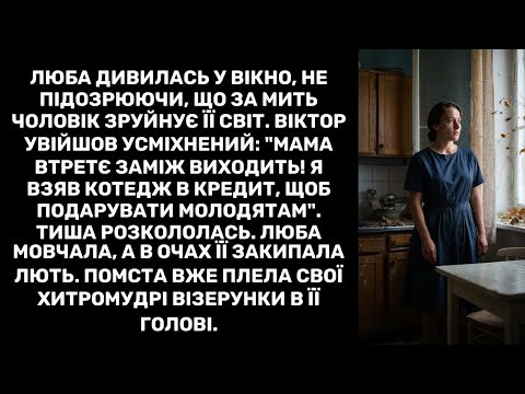 Люба дивилась у вікно, не підозрюючи, що за мить чоловік зруйнує її світ. Віктор увійшов