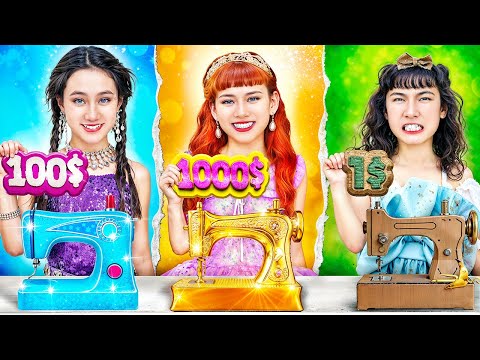 1$ Vs 100$ Vs 1000$ Girl At Dress Up Contest!
