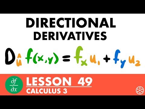 Directional Derivatives | Calculus 3 Lesson 49 - JK Math