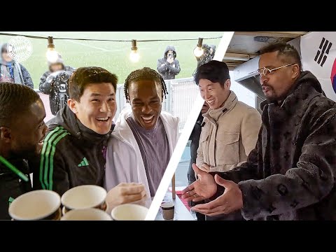 How to surprise Minjae: Patrice Evra & Park Ji-sung visit training 🇰🇷😄
