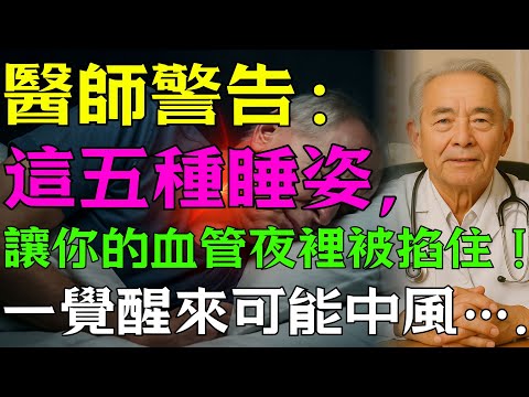 醫師警告：這五種睡姿，讓你的血管夜裡被掐住！一覺醒來可能中風…