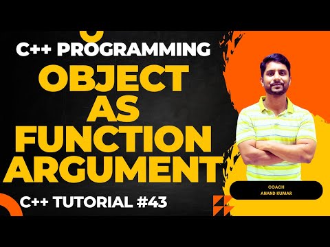 Object as Function Argument | C++ Programming | In Hindi
